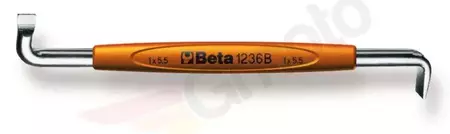 BETA Tournevis d'angle à double tête 0.8x4mm - 1236B/0.8X4