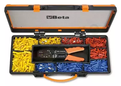 BETA klešče za stiskanje kabelskih sponk s 450 sponkami - 1602/C9