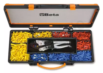 BETA klešče za stiskanje kabelskih sponk s kompletom konic - 1604/C9