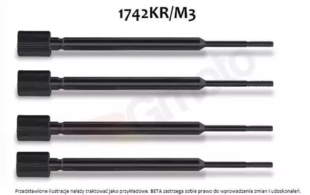 BETA Zylinderstift M3 für 1742 kpl 4St. - 1742KR/M3