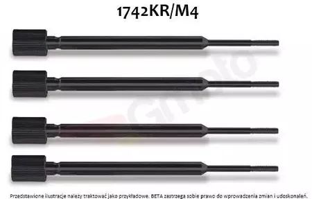 BETA dyvelstift M4 til 1742 kpl 4stk - 1742KR/M4