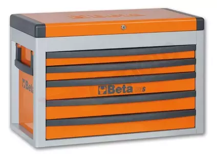 BETA Verktygslåda C23S med 5 lådor orange - 2300/C23SO