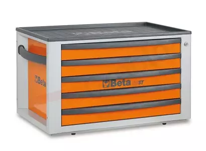 BETA Verktygslåda C23ST 5 lådor orange - 2300/C23STO