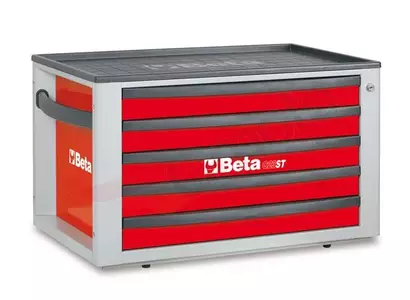 BETA Verktygslåda C23ST 5 lådor röd - 2300/C23STR