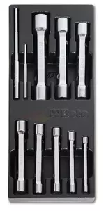 BETA Set de 8 chei pentru tuburi cu inserție din plastic - 2424/T73