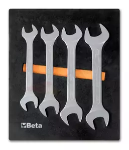 BETA Σετ κλειδιών με ανοιχτά άκρα σε μαλακό ένθετο - 2450/M38