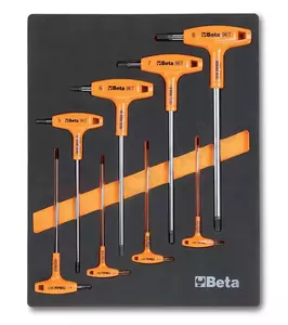 Sada imbusových kľúčov BETA s mäkkou vložkou - 2450/M50