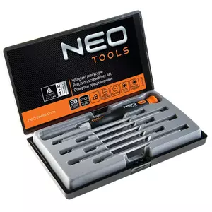 NEO Precisionsskruvmejslar set med 8 delar - 04-227