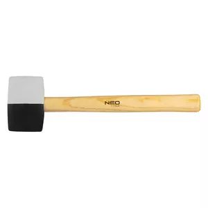 NEO Gumijas āmurs 58 mm/450 g melnā un baltā gumija - 25-067