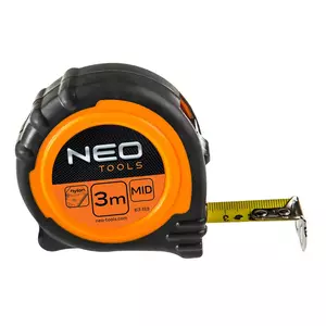 NEO Rullet stålmålebånd 3mx19mm magnet - 67-113