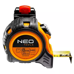 NEO Steel coiled tape measure 8mx25mm autostop attachment - 67-208