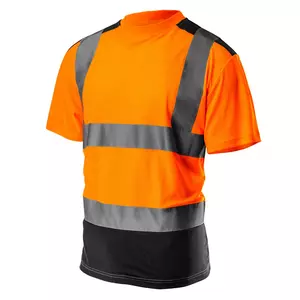 NEO T-shirt ostrzegawczy ciemny dół pomarańczowy rozmiar L