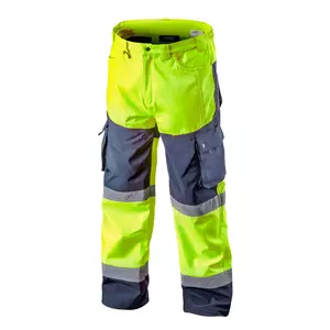 NEO pracovní kalhoty výstražné softshellové žluté velikost M - 81-750-M