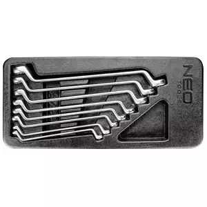 NEO Offset-Ringschlüssel 6-22 mm Satz mit 8 Stück Einsatz-1
