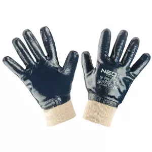 Bavlněné pracovní rukavice NEO s plným nitrilovým povlakem 4121X velikost 9 - 97-630-9