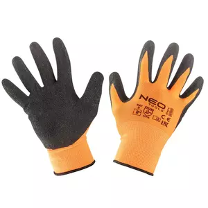 Работни ръкавици NEO от полиестер с латексово покритие (crincle)3131X размер 8-1