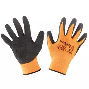 Работни ръкавици NEO от полиестер с латексово покритие (crincle)3131X размер 9 - 97-641-9