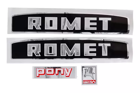 Lipdukai rinkinys chromas Romet Motociklas Pony 301 tipas 2 - 403735
