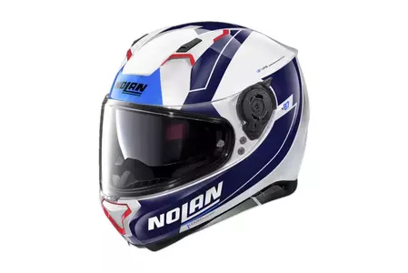 Nolan N87 Skilled N-COM Metal White XS integrālā motociklista ķivere - N87000759-099-XS