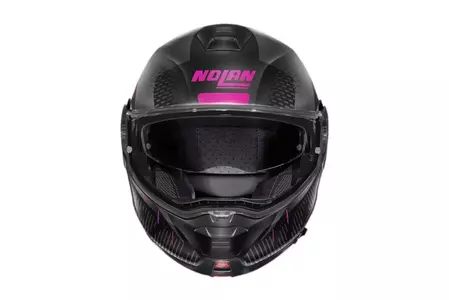 Nolan N100-5 Lightspeed Casco de Moto N-COM Negro Plano XXS-3
