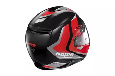 Nolan N100-5 Hilltop N-COM Negro Brillante XXS casco de moto mandíbula-2