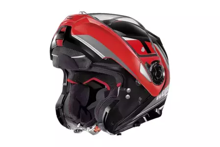 Nolan N100-5 Hilltop N-COM Negro Brillante XXS casco de moto mandíbula-4