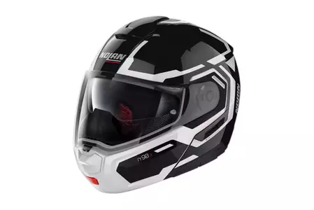 Nolan N90-3 Driller N-COM Glossy Black XXS motociklistička kaciga koja pokriva cijelo lice - N93000531-024-XXS