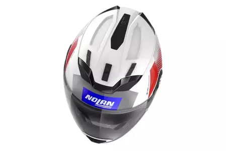 Nolan N70-2 GT Celeres Modular Motorradhelm N-COM Metall Weiß L-3