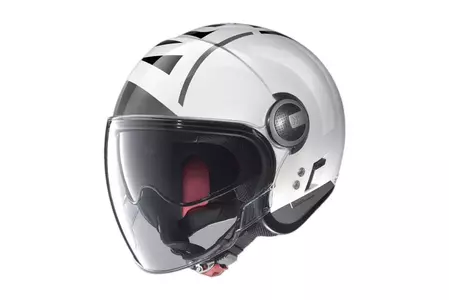 Nolan N21 Visera Avant-Garde Metal Blanco S open face casco moto - N21000758-077-S