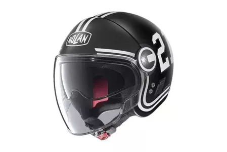 Nolan N21 Visera Quarterback Flat Black S casco de moto open face - N21000657-082-S