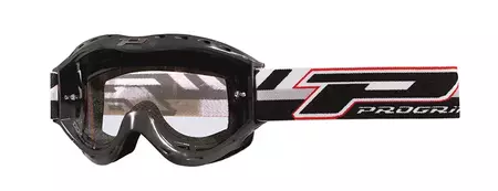 Progrip Atzaki Kid ochelari de protecție pentru motociclete PG3101 Negru, sticlă transparentă-1