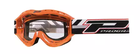 Óculos de proteção para motociclistas Progrip Atzaki Kid PG3101 laranja vidro transparente - PZ3101FMAC
