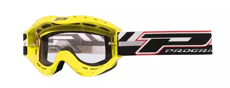 Progrip Atzaki Kid motorbril PG3101 geel helder glas - PZ3101FMGI