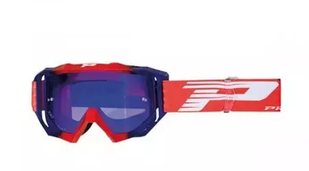 Óculos de proteção para motociclistas Progrip FL Venom Roll Off 3200 vermelho azul vidro azul espelhado - PZ3200ROBLFL