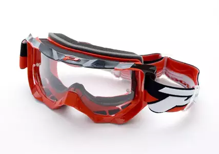 Progrip LS Venom 3200 motorcykelglasögon rött ljuskänsligt tonat glas - PG3200LSRD/BK