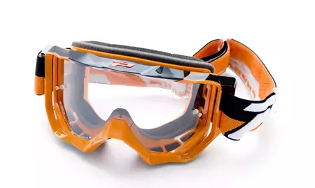 Óculos de proteção para motociclistas Progrip LS Venom 3200 vidro fumado laranja sensível à luz-1