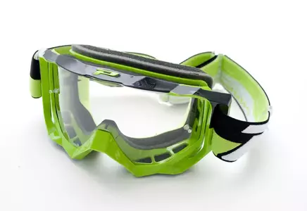 Progrip LS Venom 3200 gröna motorcykelglasögon med ljuskänsligt tonat glas - PG3200LSGN/BK