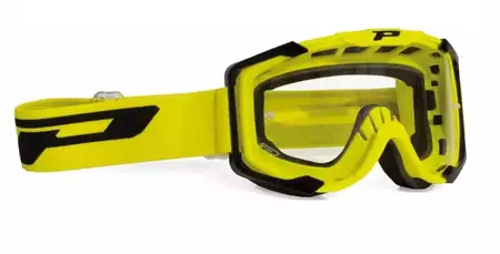 Motocyklové brýle Progrip Menace 3400 žluté průhledné sklo-1