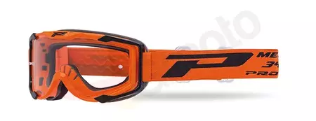 Progrip RO Menace Roll Off 3400 óculos de motociclismo laranja vidro transparente - PZ3400ROAR
