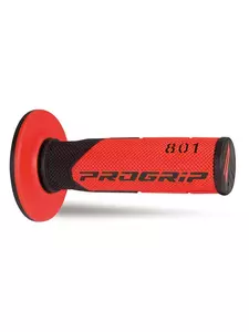 Progrip 801 Off Road μαύρες κόκκινες λαβές δύο συστατικών - PA080100NERO