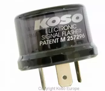 Přerušovač indikátoru Koso 12V 15A 3 kolíky - KD00600