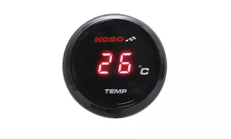Compteur de température d'eau KOSO i-GEAR affichage rouge - BA067R10