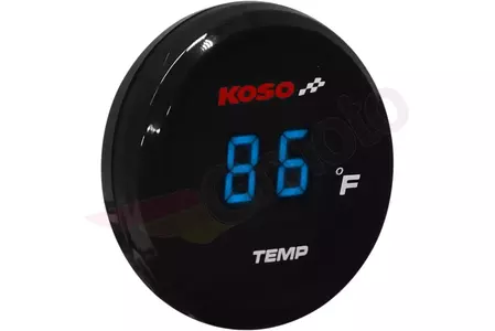 Compteur de température d'eau KOSO i-GEAR affichage bleu-1
