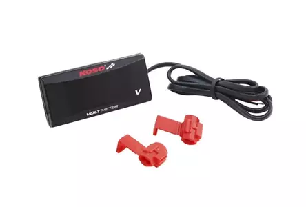 Koso Super Slim βολτόμετρο κόκκινα ψηφία-2