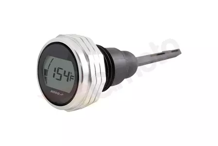 Oliepeilstok + temperatuur Koso digitaal zilver Negatief LCD voor Harley Davidson - BA053111