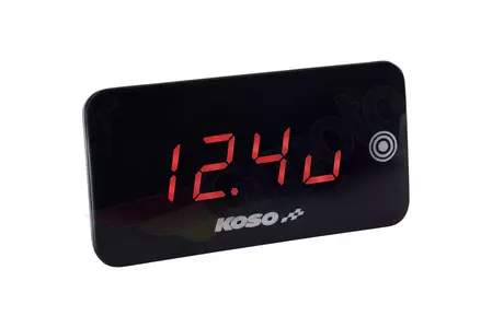Temperaturanzeige Voltmeter Koso Super Slim Touchscreen rote Ziffern-1