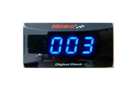 Koso Super Slim klocka med blå siffror - BA024B20