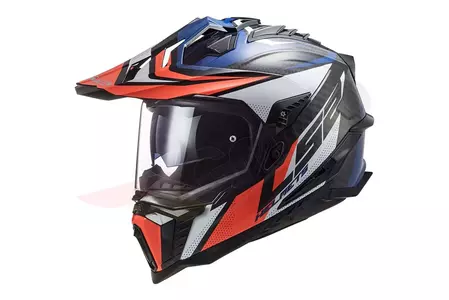 LS2 MX701 C EXPLORER FOCUS AZUL BLANCO ROJO M casco moto enduro - AK4070162264