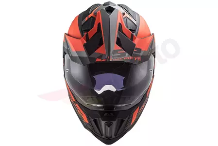 LS2 MX701 EXPLORER ALTER MATT BLACK ORANGE M motocyklová enduro helma-2