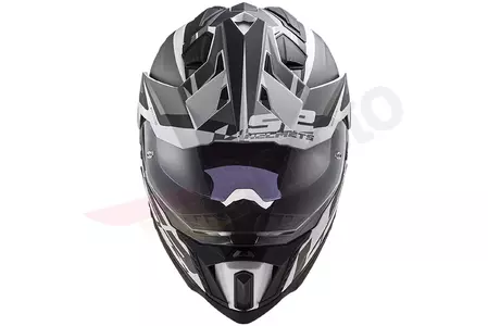 LS2 MX701 EXPLORER ALTER MATT PRETO BRANCO XXL capacete para motas de enduro-2